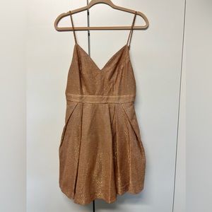 Lulus Dress womens size large — SPARKLY ROSE GOLD